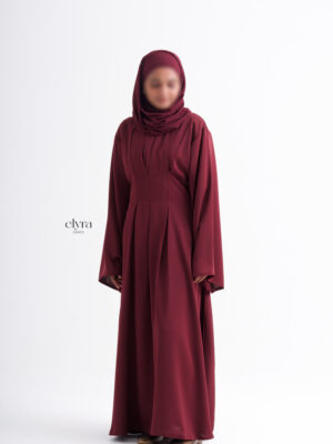 Wineberry Tie-back abaya