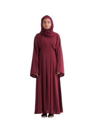 Wineberry Tie-back abaya